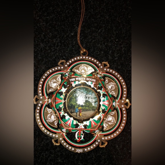 5 White House Christmas ornaments: 2002, 2003, 2005, 2017, 2018, - Picture 3 of 14